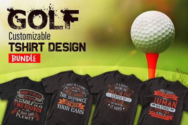 50 Editable Golf Tshirt Design Bundle