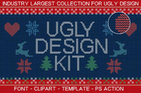 Ugly Sweater Design KIT+Font